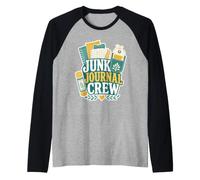 Junk Journal Crew Scrapbook Craft Raglan Baseball Tee