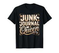Junk Journal Queen Vintage Scrapbook Collage Maker Identity T-Shirt