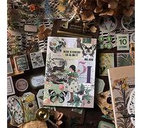 Junk Journal Stickers for Scrapbooking, 160Pcs Retro Flower Butterfly Nature Poem Stamp Letter Decorative Stickers for Scrapbook, DIY Crafts Album Phone Cases Laptops Calendars Notebook (Beach)