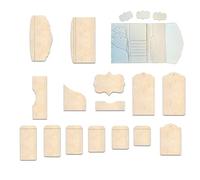 Junk Journal Template, Junk Journal Folio Template for Journal Cards, Wooden Journal Stencils, Create a Tri-fold Journal Booklet from This Wooden Journal Template