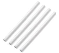 Junkin 4 Pack 5/8 Inch White Round Acetal Rods (pom-c) Diameter, 12 Inch Length High Strength Engineering Precision Machinable Plastic Rod for Industrial, DIY, Replacement Handles and Spacers