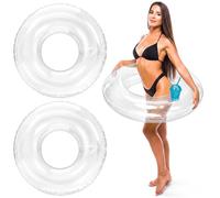 Junkin 47. 3 x 39. 4 Inch White Heart Pool Float Bachelorette Inflatable Swim Float Bride Pool Water Ring Loungers Tube Swimming for Engagement, Wedding, Summer Beach Party
