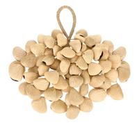 Junkin African Natural Shaker Cacho Seed Rattle Hand Percussion Gifts Peruvian Handmade Musical Instruments Accessories Nature Sound Healing Instrument for Meditation, Yoga, Sound Therapy (Panji)