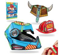JUNKO Create Your Own Action Helmet - FIrefighter, Space Commander, Viking