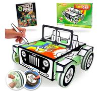 JUNKO Create Your Own Box Car - Zero-Waste Creative Play - ReUse For More Projects!