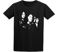 JUNKOU Men's The Kinks Cotton T Shirt Casual Graphic Tops Black M