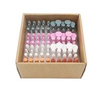 JUNLIXN 100 Pieces Rotary Grinding Stones - 3/32" Shank with Abrasive Stone Mounted Grinding Bits, Assorted Sharpening Kits for Rotary Tools, Includes Dremel