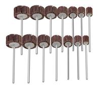 JUNLIXN 14 Pcs 90mm Extra Long Flap Wheels Sander, Extended 1/4'' Shank Abrasive Flap Wheel for Drill, Grinder, Rotary Tools (16/20/25/30/35/40/50mm)