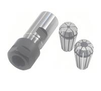 JUNLIXN 3Pcs 5/8"-11 Thread Angle Grinder Shaft Extension to Drill Bits Collets Adapter Include Spring Collet 1/4" & 1/2"