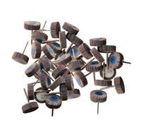 JUNLIXN 40 Pcs Rotary Flap Wheel Sander, 1/8" Shank 80 Grit Flap Sanding Wheels for Rust/Paint Removed (T Shape)