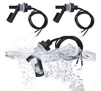 JUNMEIDO 3PCS Float Switch Side Mount Horizontal Liquid Float Switch Plastic Water Level Sensor Liquid Level Sensing Float Switch with 40cm Wire Cable for Fish Aquarium Tank Pool （Low Voltage 0~220V）