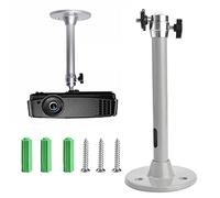 JUNMEIDO Mini Ceiling Wall Projector Mount Aluminum Alloy Universal Projector Ceiling Mount Bracket Adjustable Tilt&Swivel Hanging Projectors Holder Wall Mount Hanger Rack Stand for Mini Projectors