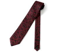 JUNMEISI Mens Christian Cross Jesus Ties 3.27" (8.3CM) Novelty Easter Religous Neckties, Cross Red- Black, Medium