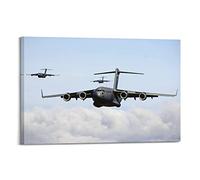 JUNNA C-17 Globemaster III Fighter Plane Poster Decorative Painting Canvas Wall And Art Picture Family Bedroom Decor 12x18inch(30x45cm)