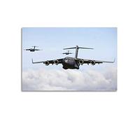 JUNNA C-17 Globemaster III Fighter Plane Poster Decorative Painting Canvas Wall And Art Picture Family Bedroom Decor 20x30inch(50x75cm)
