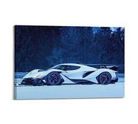 JUNNA Hyper Car Poster for Apollo IE Sport Car Racing Car Decorative Painting Canvas Wall And Art Picture Family Bedroom Decor 12x18inch(30x45cm)