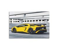 JUNNA Supercar Poster for Lamborghini Aventador Sports Car Decorative Painting Canvas Wall And Art Picture Family Bedroom Decor 12x18inch(30x45cm)