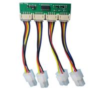 JUNNASALIKER 12V 4-in-1 Fast Speed Fan Simulators Emulators PC Fan Speed Controller For S21 S19kpro T21 Desktop Cooling