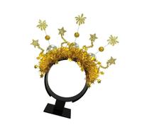 JUNNASALIKER 2025 New Year Eve Headband Glittering Garland Hairband Christmas Party Hairhoop Holiday Hairhoop for Festival Gathering