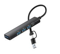 JUNNASALIKER 5 In 1 USB C/USB Adapter Docking Station With 3xUSB2.0+1xUSB3.0+1xType C Adapter Laptops Dock For Laptop