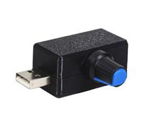 JUNNASALIKER 5V USB Fan Speed Adjuster With Continuous Controls And Quiet Operations For Desk And Laptop Fans