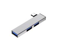 JUNNASALIKER 90 Degree USB Type C Hubs Docking Station 4 Port Data Transfer Expander Fast USB3.0 For PC Laptop