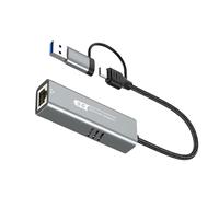 JUNNASALIKER Aluminum USB Type C To RJ45 Networking Adapter 5Gbps Aluminum Case For Efficient Data Transfer