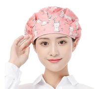 JUNNASALIKER Colorful Chefs Cap Adjustable Cotton Chefs Hat Flower Pattern Chefs Works Hats Reusable and Washable Durable Cook Cap