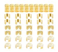 JUNNASALIKER Crown Dreadlock Hair Rings Enhances Style Lightweight and Practical Hair Charm Easy To Use For Parties Festivals