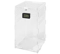 JUNNASALIKER Feeding Box Clear Container Acrylic Terrariums For Spiders Small Snake Reptiles Carriers Easy To Assemble