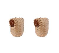 JUNNASALIKER Hand Woven Hummingbird Nest Natural Woven Birdhouse Outdoor Bird For Sparrow Small Finch Roosting Nest Bird House Kits For Children To Build Bulk