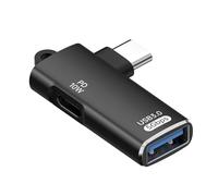 JUNNASALIKER High Speed USB C To A Female Adapter Converter Fast Charging 5Gbps Data Transfer With 100W/10W Power Delivery