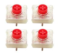 JUNNASALIKER MX Low Profile RGB For PC Laptop Mechanical Gaming Keyboard 3 Pin Red/Silver Linear