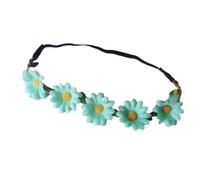 JUNNASALIKER Unique Floral Wreath Daisy Hair Accessories Elastic Flower Headband Headwear for Festivals and Weddings Halloween Party