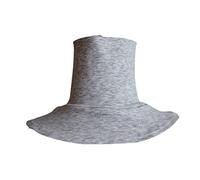 JUNNASALIKER Women Men Simple Solid Color Dickey False Fake Collar Turtleneck Detachable Cotton Half Top High Neck Cover Loop Scarf Gray