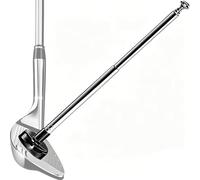 JUNNEE Golf Alignment Rods, 7 Length Adjustments - Golf Alignment Stick Corrector Lie Angle Tool, Golf Swing Training Aids Aiming Stick - Golf Club Face Aim, Visualize and Align Your Golf Shot