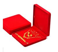JunningGor Jewelry Set Velvet Box Necklace Earring Ring Necklace Bracelet Gift Display Case Wedding Jewelry Storage Holder (Red)
