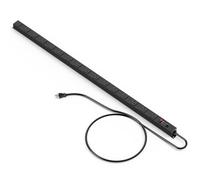 JUNNUJ - 20 amp long power strip, 16 outlets, surge protector with circuit breaker, 20A wall mount, 5-15P adapter, high amp extension cord,