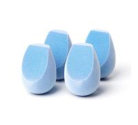 JUNO & Co. Microfiber Velvet Sponge, Latex-Free, Dual Layer Technology, Flawless Makeup Blender for Foundations, Powders and Creams (4 Fusion Sponge Bundle)