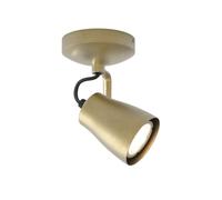 Juno Single Ceiling Light Matt Brushed Brass