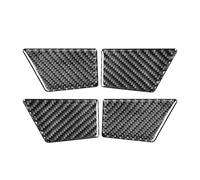 JUNOOS Car 4Pcs/Set Car Interior Door Handle Bowl Panel Cover Trim Decortaive for F&ord for Fusion for Mondeo 2013-2019 (Carbon Fiber Black)