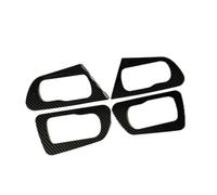 JUNOOS Car Car Carbon Fiber Texture Interior Door Handle Cover Trim for N&issan for Qashqai J10 2007 2008 2009 2010 2011 2012 2013 J10