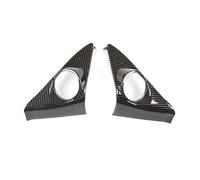JUNOOS Car For L&and R&over For R&ange R&over For Evoque 2020 2Pcs Car Audio Speaker Tweeters Cover Trim (Carbon fiber texture)