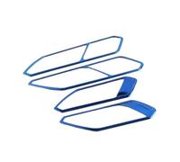 JUNOOS Car for VW for Tiguan MK2 2017 2018 2019 2020 2021 2022 Car Inner Door Handle Frame Trim (Blue)