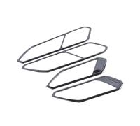 JUNOOS Car for VW for Tiguan MK2 2017 2018 2019 2020 2021 2022 Car Inner Door Handle Frame Trim (Titanium Black)