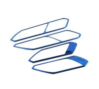 JUNOOS Car for VW for Tiguan MK2 2017 2018 2019 2020 2021 2022 Car Inner Door Handle Frame Trims (Blue)