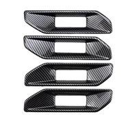 JUNOOS Car Interior Mouldings Car Interior Door Handle Armrest Panel Cover Trim Decorative for Ford for Ranger for Everest 2023(Carbon Fiber Look)