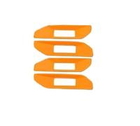 JUNOOS Car Interior Mouldings for Ford for Ranger T9 2023 2024 Interior Door Pull Handle Frame Trim Cover Stickers Car Accessories(Orange 4PCS)