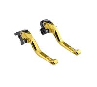 JUNOOS for CB750 for Hornet 2023-2024 Motorcycle CNC Accessories CB 750 for Hornet Short Brake Clutch Levers Adjustable Parking Handle Set(B-Gold)