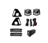 JUNOOS Light Bar DRL Daylight Day Time Running Light Fog Lamp Cover W/Wiring Set For Toyota For Tank 2016 2017 2018 2019 2020 (1 set 2)